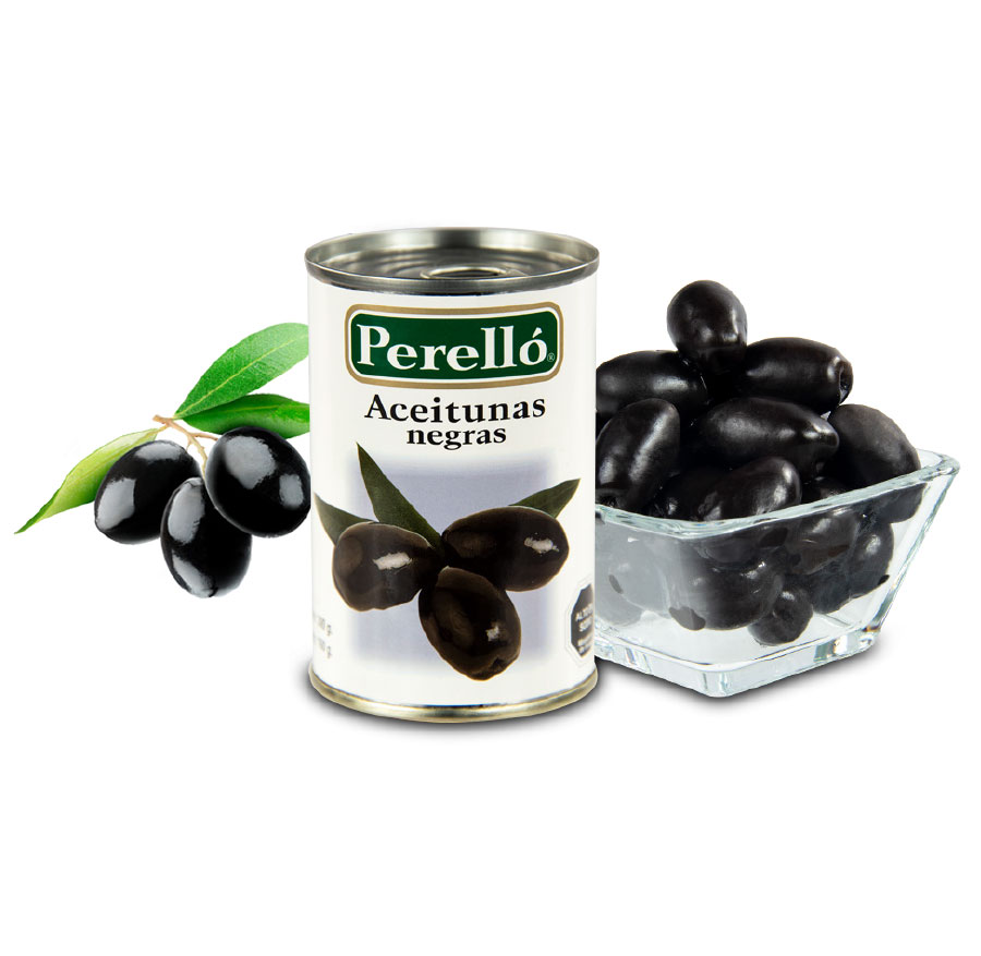 Caja Aceitunas Negras Perelló 48×300 Grs.