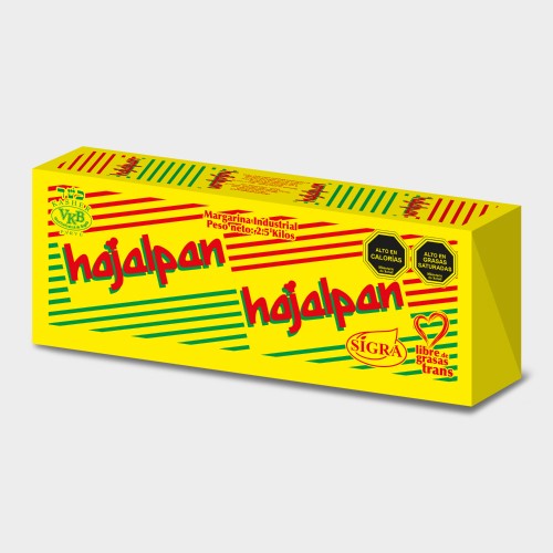 MARGARINA HOJA EN BLOQUE HOJALPAN CAJA 6X2.5 KILOS