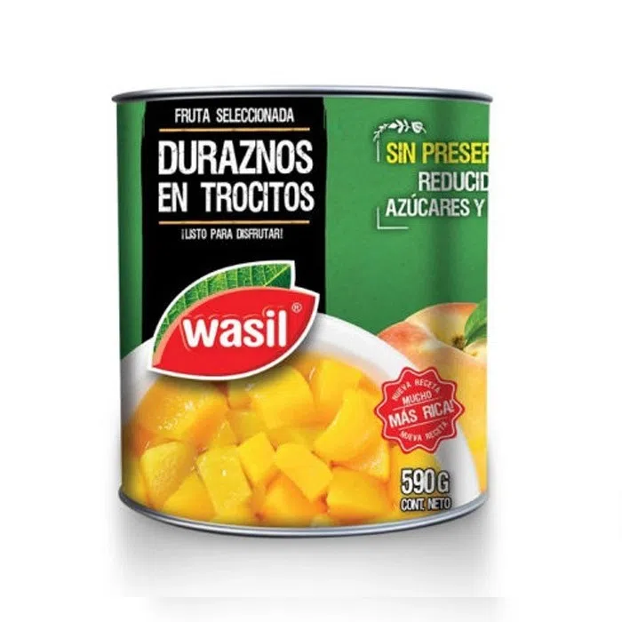 DURAZNO TROCITOS WASIL CAJA 24X590 GRS.