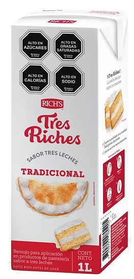 REMOJO TRES LECHES RICHS.