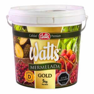 MERMELADA GOLD WATTS LUCUMA BALDE 5 KILOS.
