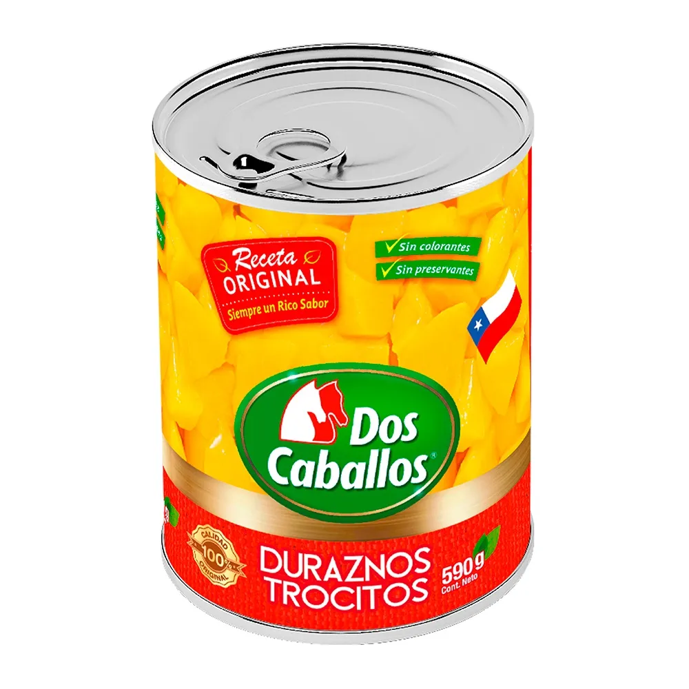 DURAZNOS TROCITOS 2 CABALLOS 590 GRS.