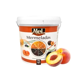 MERMELADA DURAZNO MEL 5 KL.