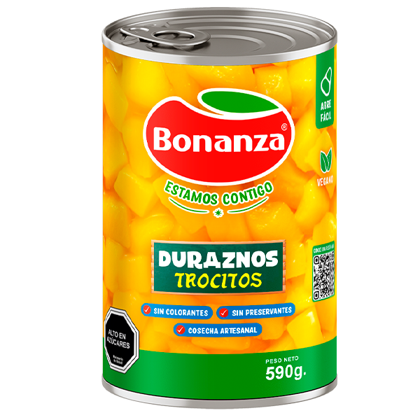 DURAZNOS TROCITOS BONANZA 590 GR.