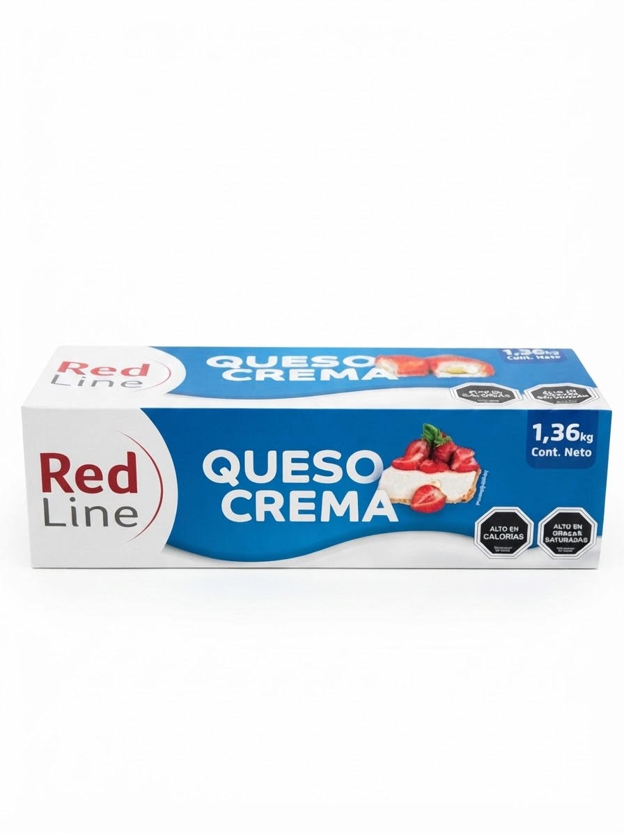 QUESO CREMA REDLINE 1,36 KG.